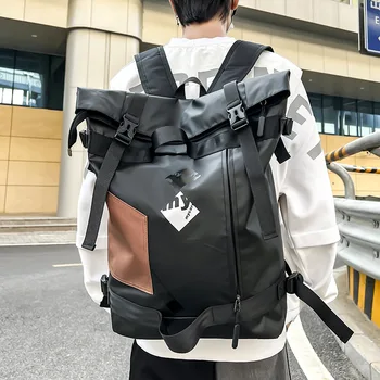  Школьные сумки большой вместимости для мальчиков-подростков Рюкзак студента колледжа Мужчины Корейский рюкзак
