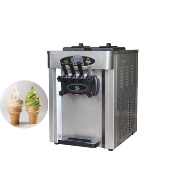  Электрическая машина для мороженого с тремя вкусами, полностью автоматическая машина для замороженного йогурта из нержавеющей стали