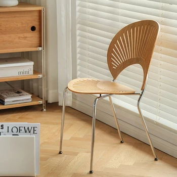 банкетный кофейный обеденный стул патио туалетный столик скандинавский кухонный дизайн стул ретро балкон sillas para comedor домашняя мебель HD50CY