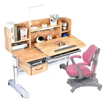 детская мебель для дома и школы эргономичный современный рабочий стол из массива дерева розовый стол стол и стулья