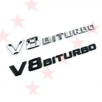 для Benz BITURBO Автомобильные 3D наклейки Автомобиль ABS Буква Логотип Авто Боковая наклейка Аксессуары для стайлинга автомобиля
