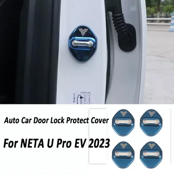  для NETA V S U Pro 2023 EV Аксессуары Авто Дверной замок Защита крышки Эмблемы Чехол Отделка из нержавеющей стали