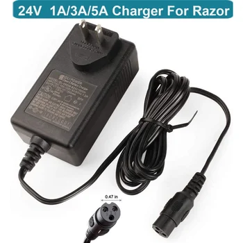 зарядное устройство для Razor E200, E300, PR200, E100, E500, MX350, Dirt Quad, Pocket Mod и для Sports Mod, 3-контактный адаптер 24 В 1 А