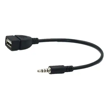 кабель аудио адаптер аудио джек адаптер AUX аудио штекер конвертер кабель высокое качество автомобильного стерео разъема кабели воспроизведение музыки в вашем