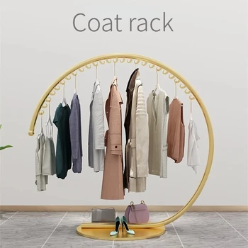 креативный золотой дисплей для одежды вешалка вешалка для одежды шкаф сушилки для одежды пол современная стоячая вешалка для одежды полка для пальто