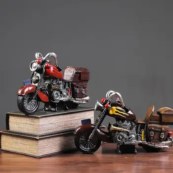 креативный ретро винтажный мотоцикл смола статуя художественная модель мебели гостиная шкаф под телевизор винный шкаф украшения для дома ремесла