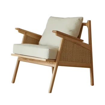 одноместный диван в японском стиле, балкон из массива дерева, спальня, деревянный для отдыха, чай из ротанга, спинка