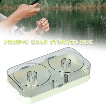  пластиковый магнитный ящик для лески с четырехосевым многоцелевым органайзером для рыбалки на открытом воздухе