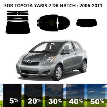  предварительно нарезанная нанокерамика автомобиль УФ тонировка окон комплект автомобильная оконная пленка для TOYOTA YARIS 2 DR HATCH 2006-2011