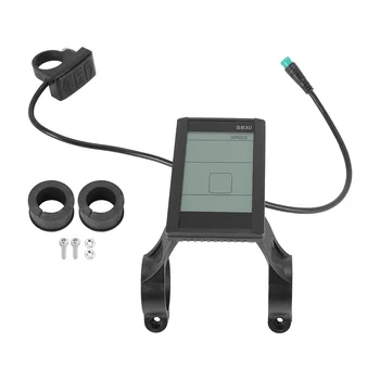 протокол 2 Электрический дисплей для велосипеда 24 В, 36 В, 48 В, ЖК-дисплей S830 с водонепроницаемым USB-соединением (5 контактов)
