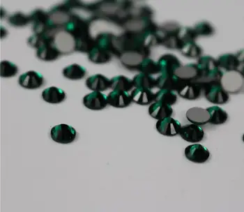  размер s4 Темно-зеленый Блестящие стразы Non Hot Fix FlatBack Strass Шитье и ткань Одежда Горный хрусталь Камень для дизайна ногтей