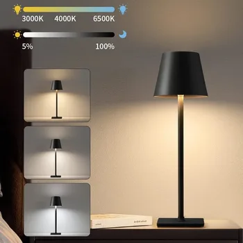  светодиодная настольная лампа USB-зарядка бесступенчатое затемнение подходит для украшения рабочего стола в спальне и кабинете
