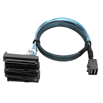 серверный кабель для передачи данных Mini SAS SFF-8643 - 4XSFF-8482 SAS 29Pin 12 Гбит/с с блоком питания SATA для коммутатора Большой сервер