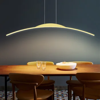 скандинавский итальянский минималистичный современный минималистичный студийный однорядный обеденный стол дизайнерский бар ресторан люстра