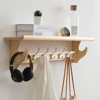 современный деревянный настенный вешалка для верхней одежды в прихожей место для хранения сохраняющая сушилка для одежды съемная мебель designe perchero