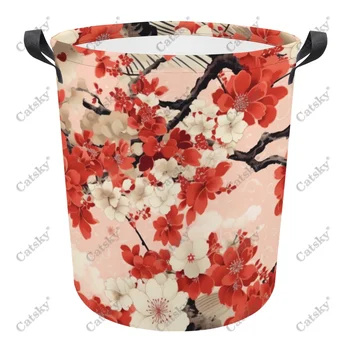 японский стиль восточный складная корзина для белья корзина для белья грязная одежда органайзер ведро для хранения домашней сумки